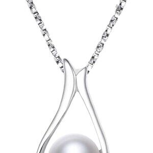 Pearl Necklaces - Gifts for Women: Pearls Pendant Necklace for Mom, Wife, Girlfr